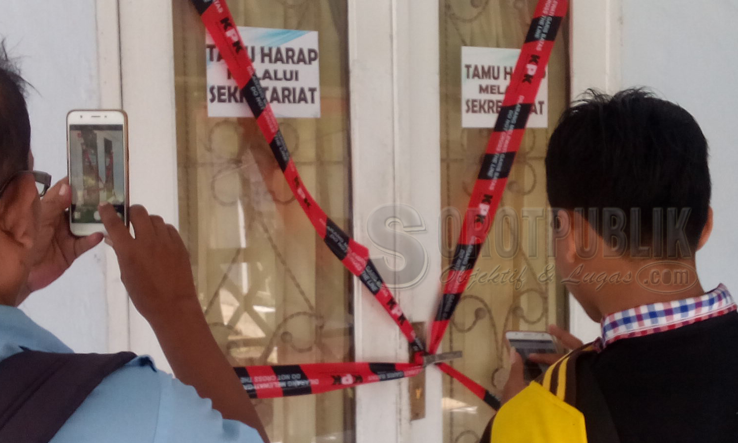 Kantor inspektorat pamekasan disegel KPK