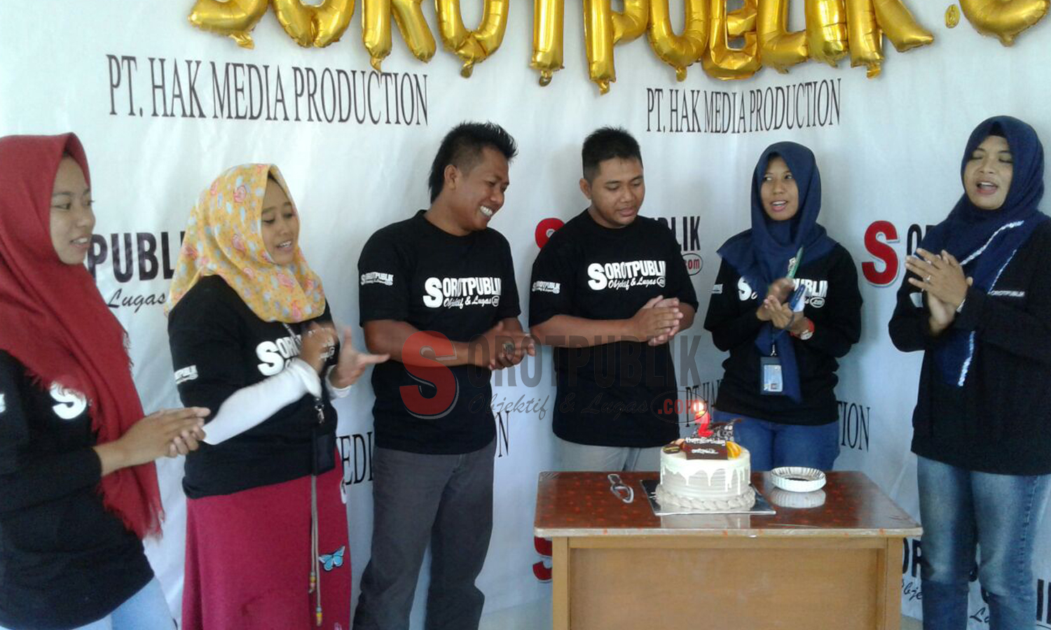 Crew sorotpublik.com dari sebagian daerah yang hadir di HUT Ke 2