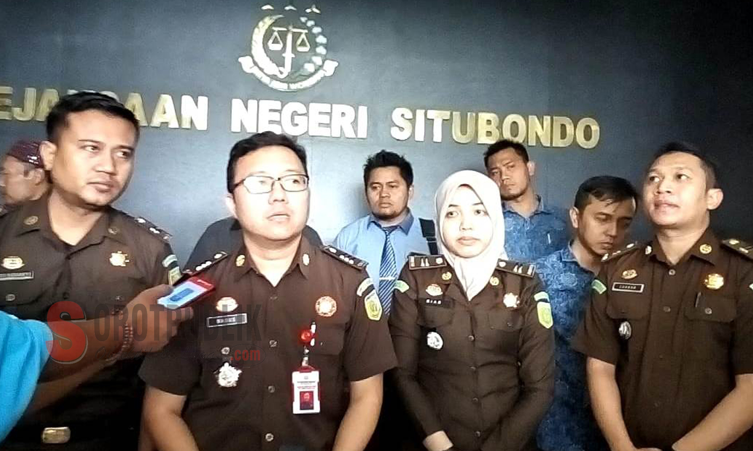 Kejaksaan Negeri Situbondo Saat Melakukan Press Release Kepada Sejumlah Awak media