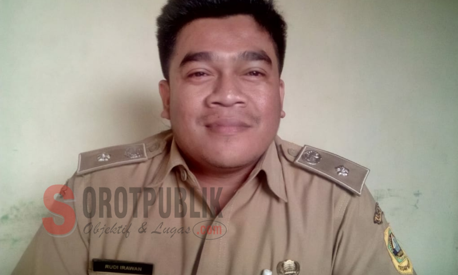 Rudi Irwan, Kades Wates Jaya, Kecamatan Cigombong, Kabupaten Bogor. (Foto: Asep/SorotPublik)