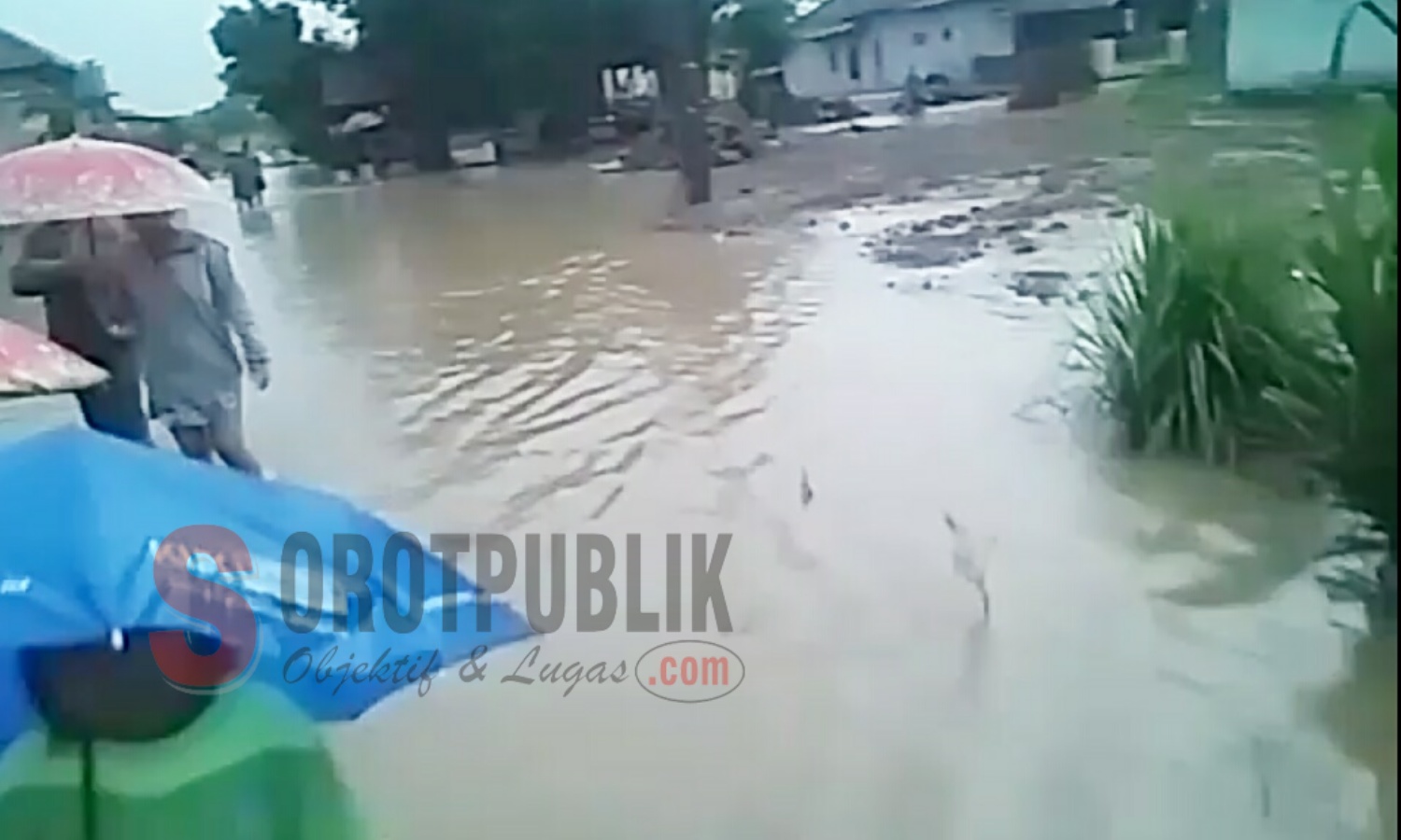 Banjir di Desa Sukakerta, Kecamatan Kertajati, Kabupaten Majalengka. (Foto: Sigit/SorotPublik)