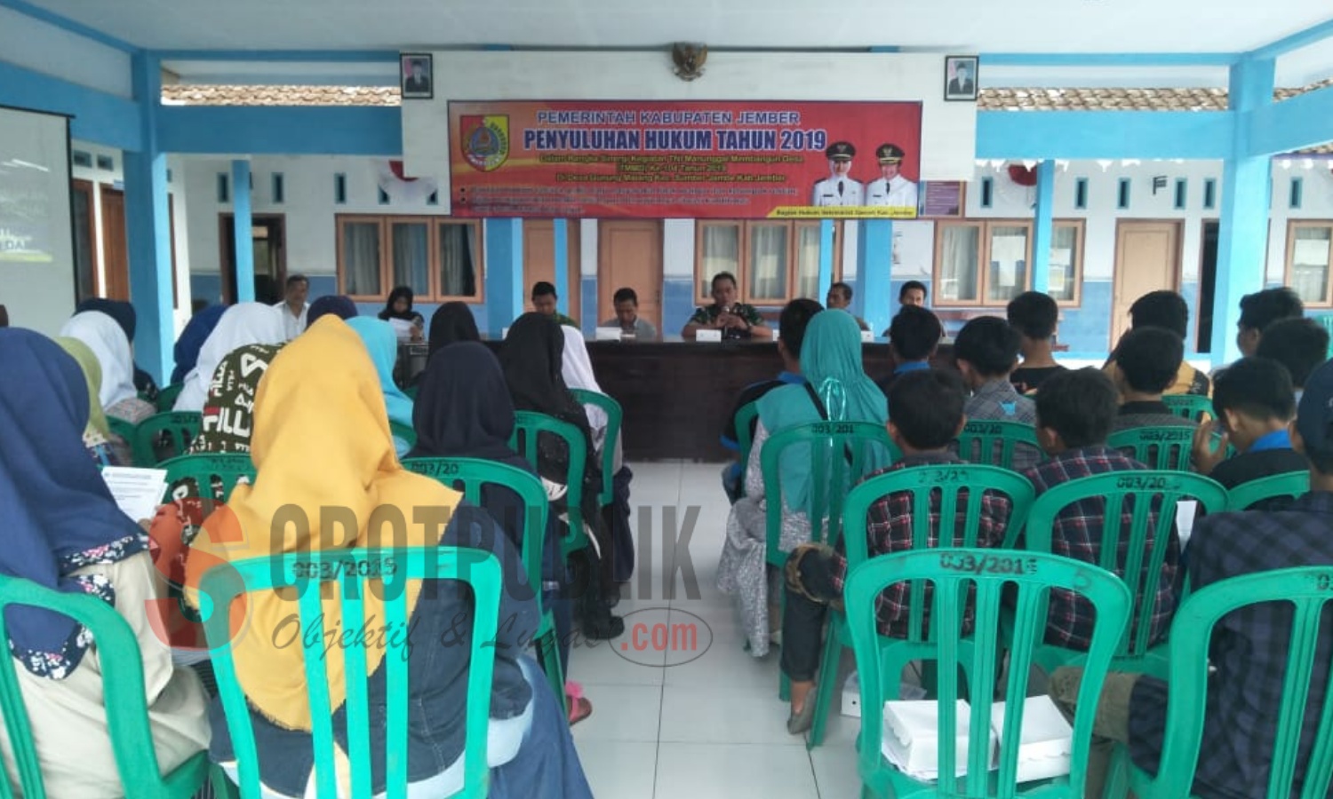 Salah satu kegiatan penyuluhan hukum tahun 2019 oleh TMMD di Kabupaten Jember. (Foto for SorotPublik)