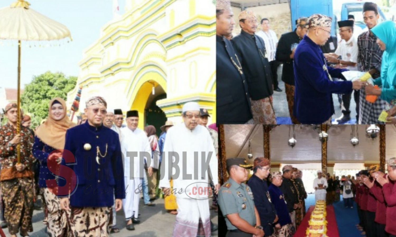 Prosesi Upacara Adat Penyerahan Zakat Fitrah di Sumenep tahun 2018 lalu. (Foto: Ist/SorotPublik)