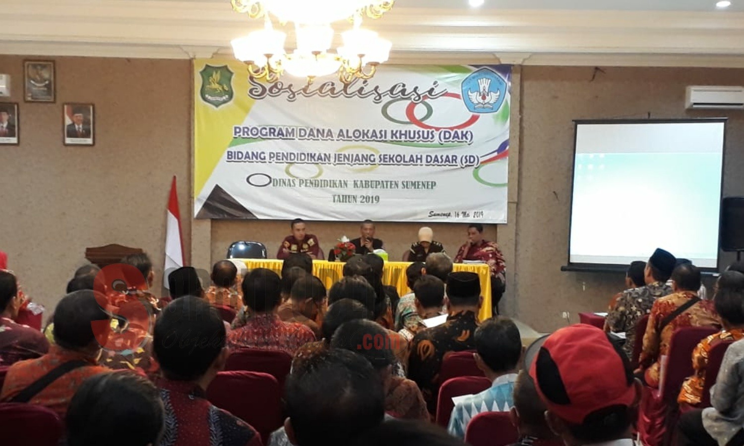 Sosialisasi Program DAK Bidang Pendidikan Jenjang SD oleh Dinas Pendidikan Kabupaten Sumenep Tahun 2019. (Foto: Heri/SorotPublik)