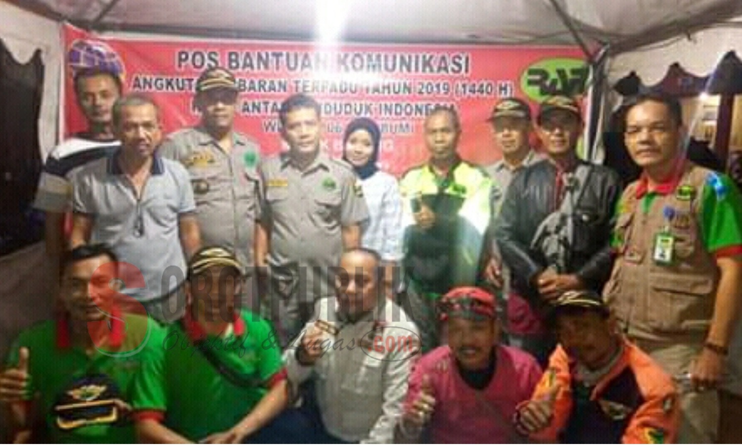 RAPI Lokal 9 Cicurug Sukabumi Utara saat berada di Posko Bantuan Komunikasi Pengamanan Mudik Lebaran 1440 H. (Foto: Supardi/SorotPublik)