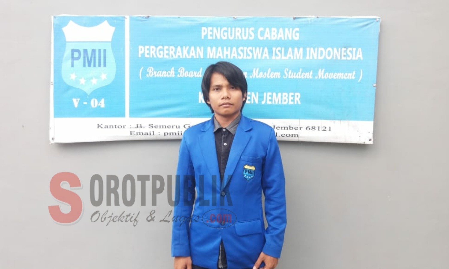 Ketua Umum PMII Cabang Jember, Ahmad Hamdi Hidayatullah. (Foto: Alunk/SorotPublik)