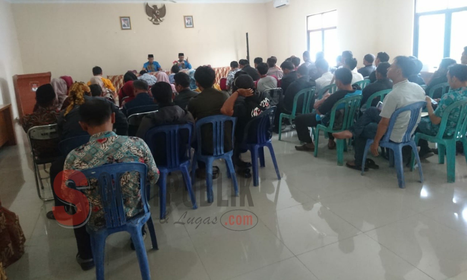 Rapat Koordinasi Bulanan Tingkat Kecamatan Parungkuda, Kabupaten Sukabumi, Jumat (21/06/2019). (Foto: Tito/SorotPublik)