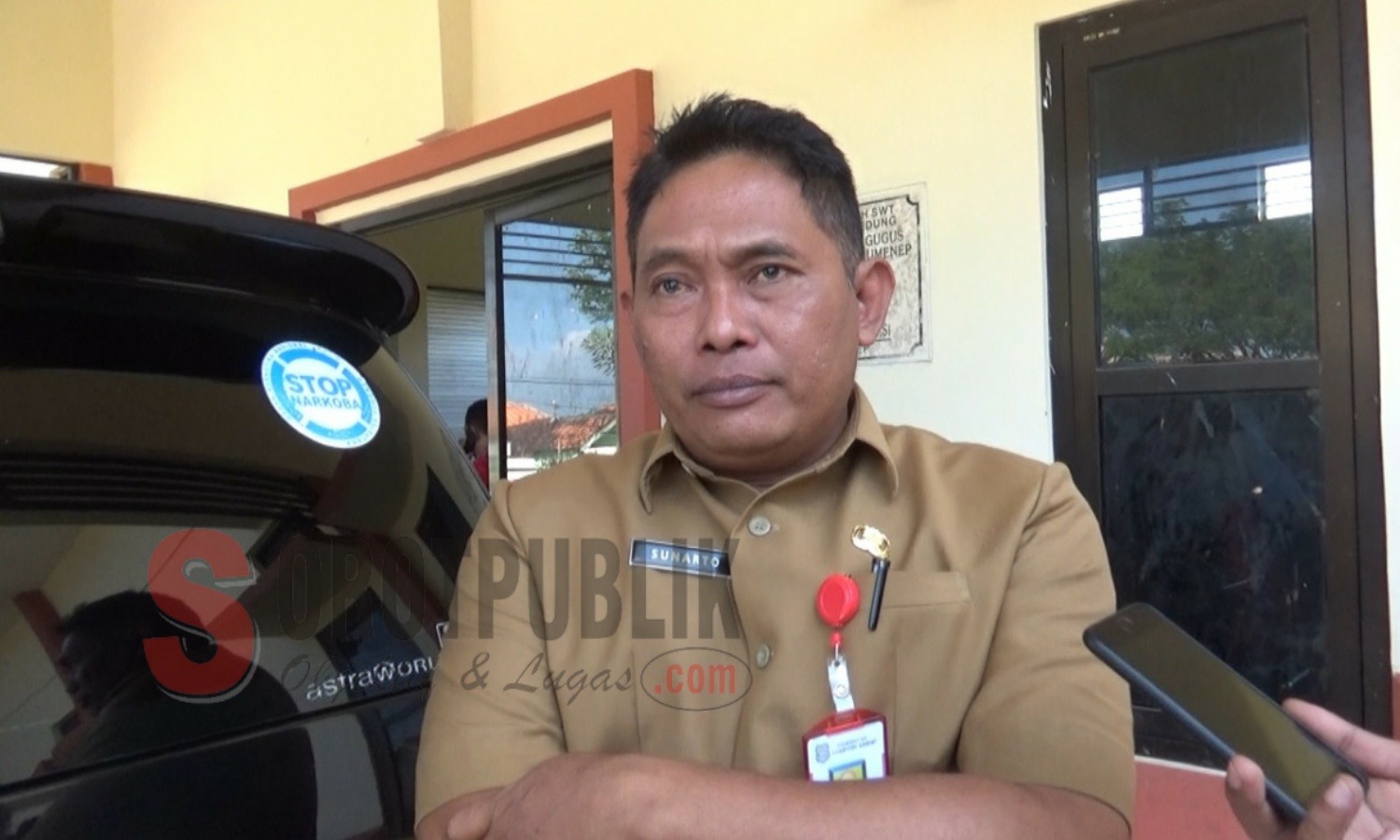 Kepala Bidang Pendidikan Menengah Dinas Pendidikan Kabupaten Sumenep, Sunarto. (Foto: Hairul/SorotPublik)