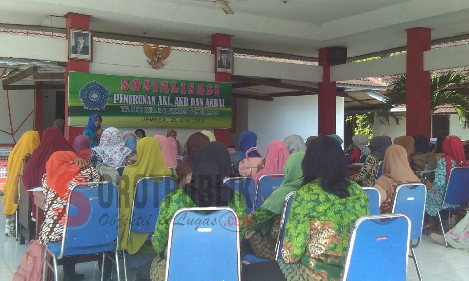 Sosialisasi Penurunan AKI, AKB dan Akbal oleh TP PKK Kecamatan Kaliwates, Jember. (Foto: Nurul H/SorotPublik)