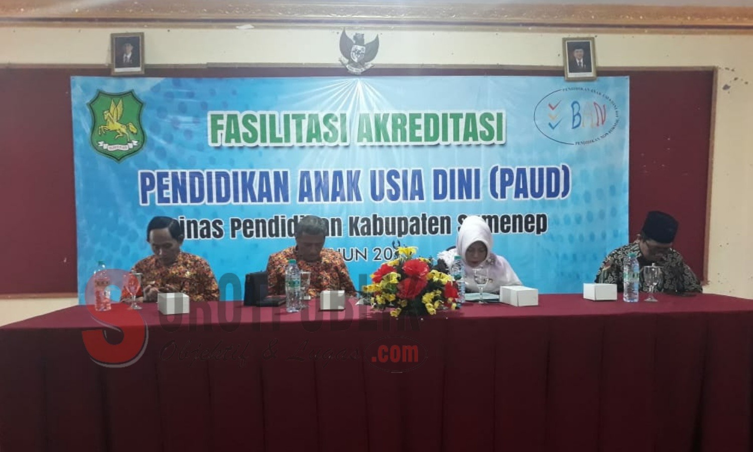 Kegiatan Fasilitasi Akreditasi Pendidikan Anak Usia Dini (PAUD) oleh Disdik Sumenep, Selasa (09/07/2019). (Foto: Heri/SorotPublik)