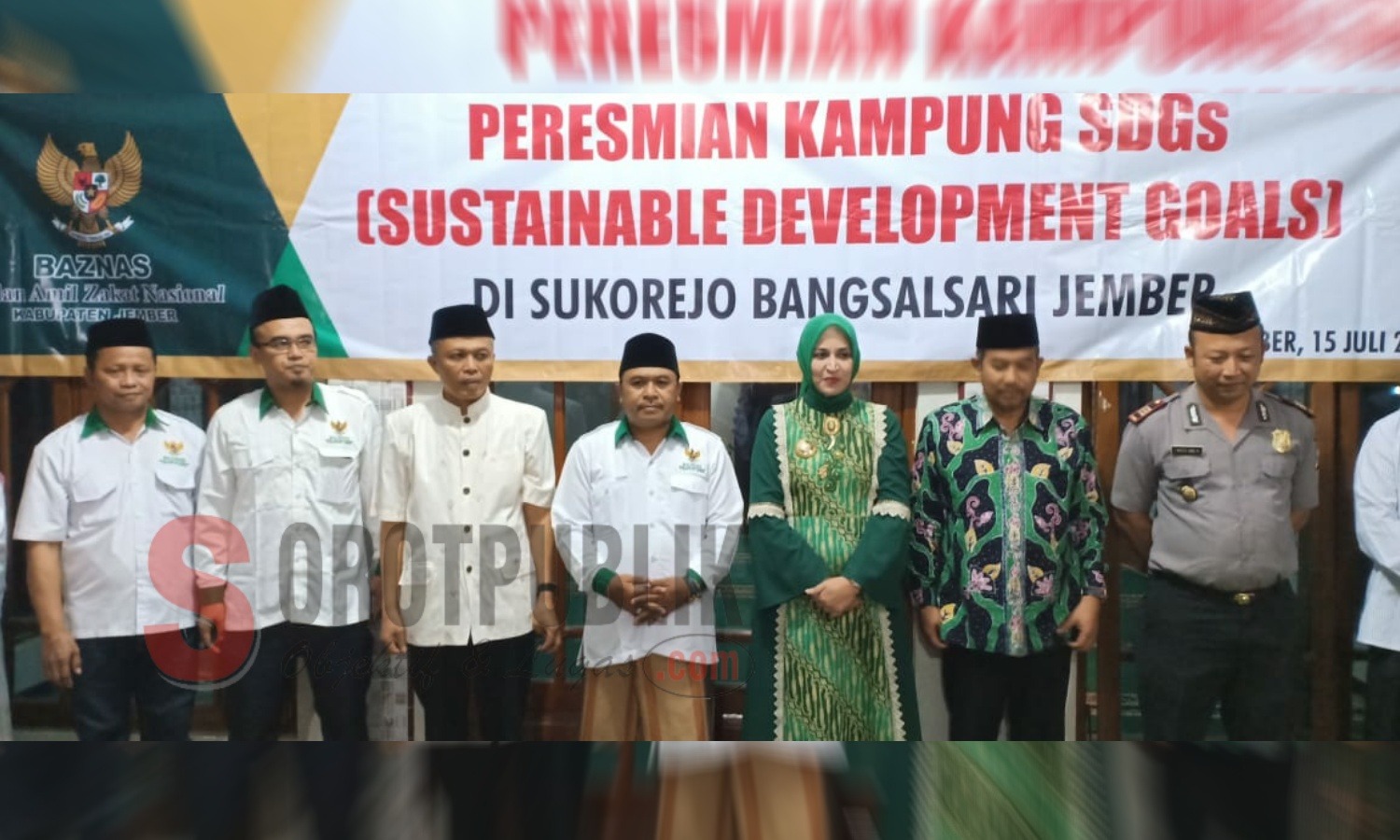 Peresmian Kampung SDGs di Dusun Krajan, Desa Sukorejo, Kecamatan Bangsalsari, Jember. (Foto: Nurul H/SorotPublik)