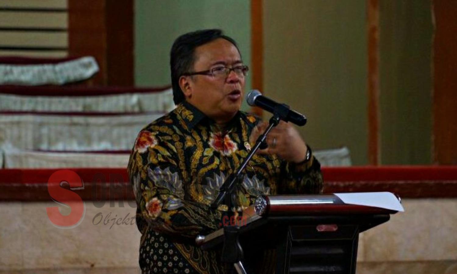 Sambutan Menteri PPN/Kepala Bappenas, Bambang Brodjonegoro. (Foto: Nurul H./SorotPublik)