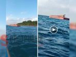 Diduga Kapal Pencari Ikan Ditemukan Warga Buru Terbalik di Perairan Tanjung Kayu Putih