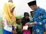 Hadiri Pertemuan Rutin PAC PKB Gapura, Anggota DPRD Dapil V Santuni Anak Yatim H. Sami'oeddin