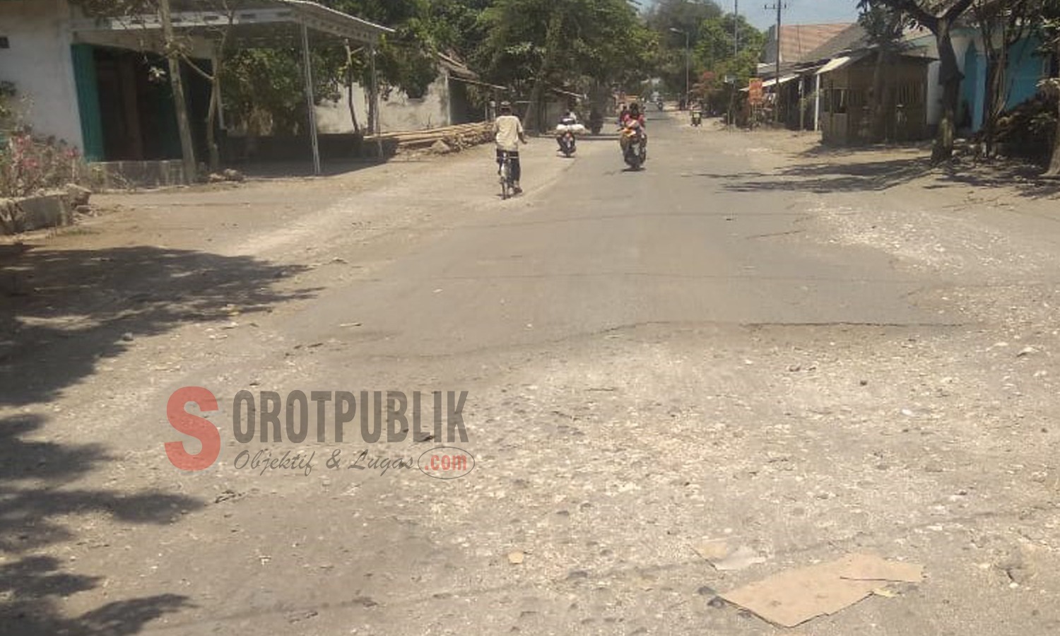 Jalan Raya Mojosari, Kecamatan Puger, Kabupaten Jember, Foto (Salman/SOROTPUBLIK)