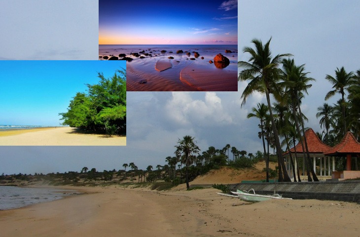 Kolase foto Pantai Slopeng, Pantai Lombang, dan Pantai Badur. (Foto: Istimewa)