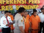 Polres Sumenep saat konferensi pers
