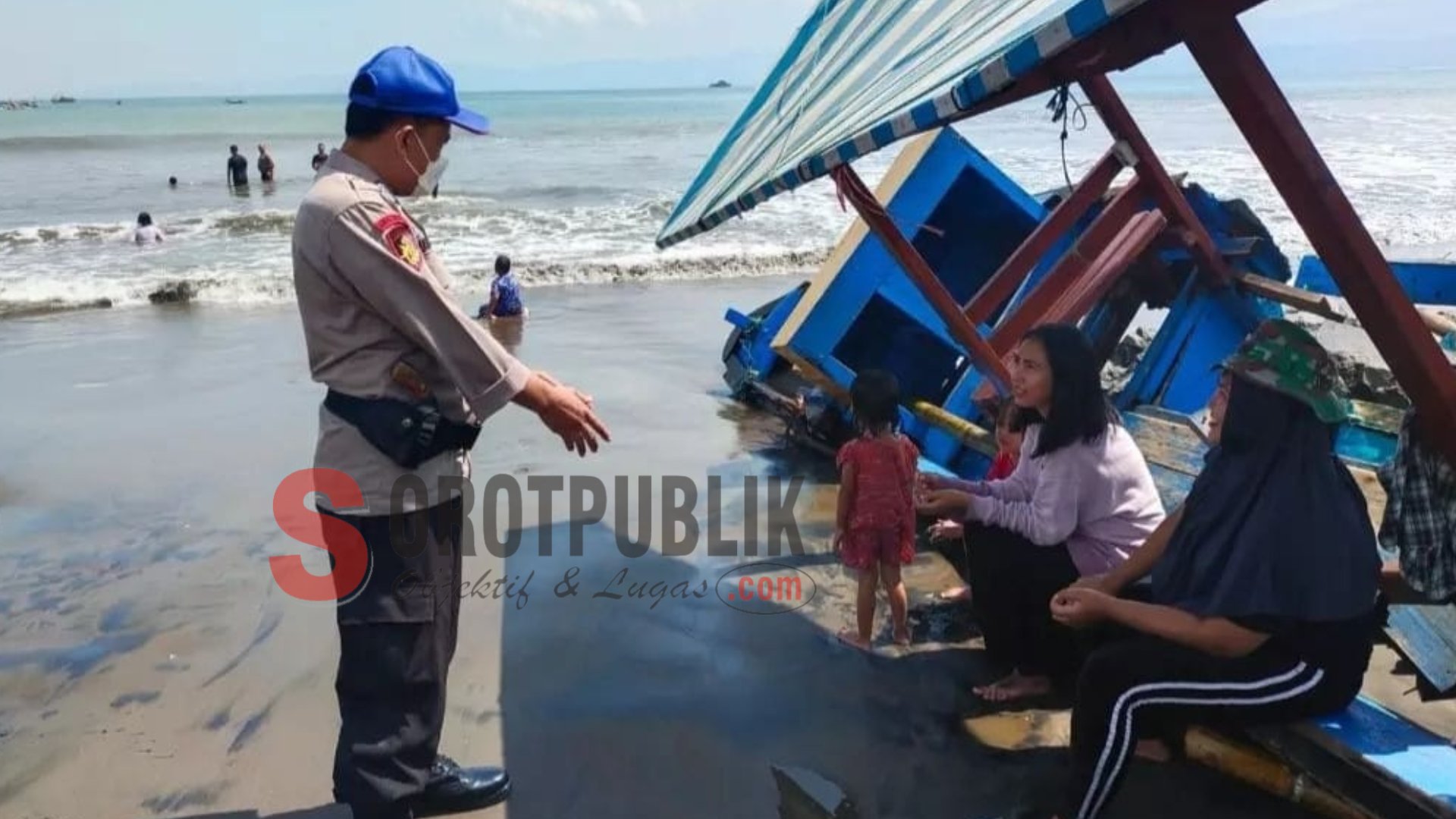 Polairud Sukabumi Lakukan Pengamanan dan Himbauan