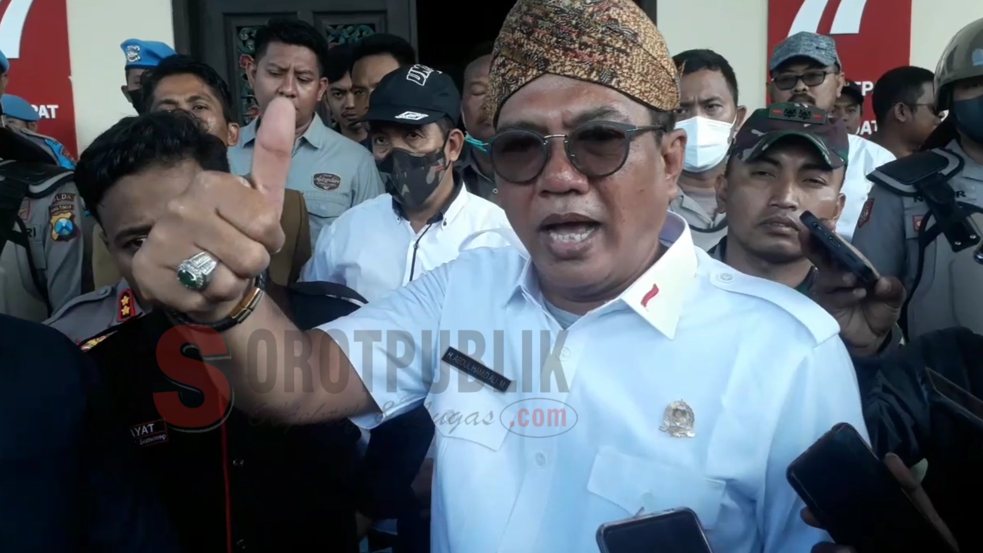 Abdul Hamid Ali Munir, Ketua DPRD Kabupaten Sumenep (foto grafer: Heri Brewok).