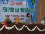 Disdik Gelar Sosialisasi dan Percepatan Penurunan