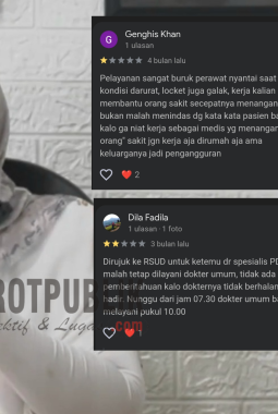 Direktur RSUDMA Enggan Tanggapi Keluhan dan Saran Pasien